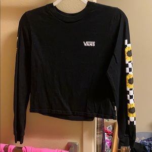 Cropped long sleeve vans top